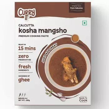 CURRYiT Калькутта Коша Мангшо Карри Паста 8,8 унций Просто добавьте баранину, курицу, рыбу 8.8 oz