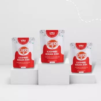 CURRYiT Кашмири Роган Джош Паста карри быстрого приготовления Просто добавь курицу (Пакет из 3) Pack of 3