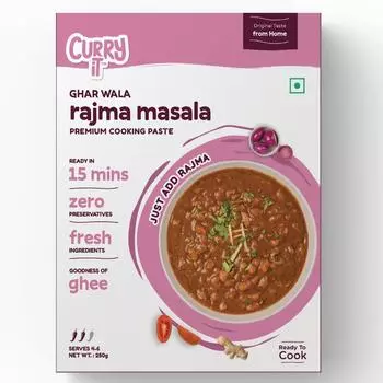 CURRYiT Паста карри Ghar Wale Rajma, 8,8 унций индийского соуса масала, без глютена 8.8 oz