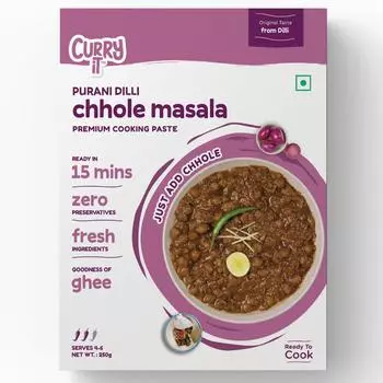 CURRYiT Purani Dilli ke Chole Паста карри быстрого приготовления, просто добавьте нут, 8,8 унции 8.8 oz
