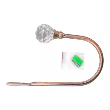 Крючок для подхвата штор, настенный, с шурупами, стильный держатель для оконных драпировок