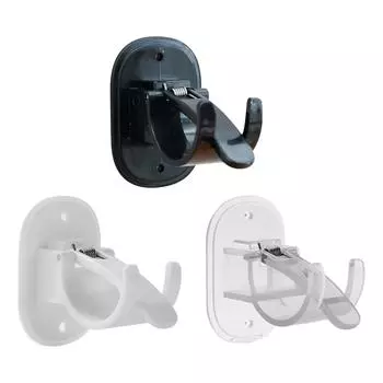 Curtain Rod Holder Hooks No Drill Premium Waterproof Curtain Rod Brackets for Wall for Bathroom Home Livingroom Hotel Bedroom белый