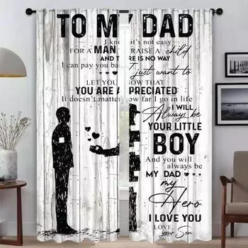 Curtains for Living Room Curtain Love You Tulle for Bedroom Shades Kitchen Curtains 2 Pieces Partition Halloween Decoration Home W50xH70cmx2pcs-CL