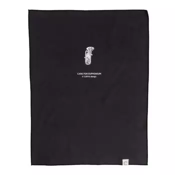 Curtis Bags Euphonium Professional Microfiber Polishing Cloth Black 410 x (Euphonium Print, 295)