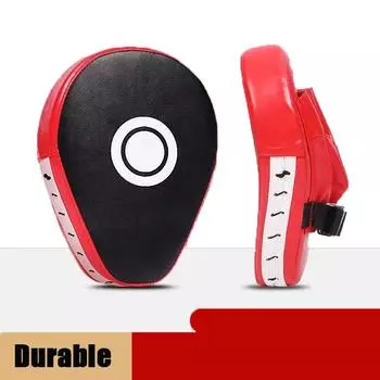 Изогнутая ручная мишень для бокса, тайского бокса, саньда для тренировок, утолщенная сейсмостойкая изогнутая перегородка из искусственной кожи, ручная мишень с 5 пальцами 1 Pc