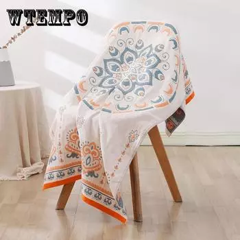 Cusack богемное цветочное мягкое хлопковое марлевое банное полотенце 70*140 для женщин и детей, взрослых, ванная комната, пляж, высокое качество 70x140 cm