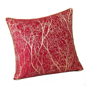 Cushion Cover 45 X Cm Creative Home Accessory Square Pillow Case for Couch Bed Decoration красный