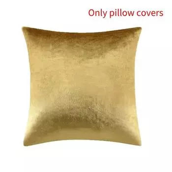 Cushion Cover Golden Sofa Pillow Case 4545cm Home Decor Without Pillow Stuffing