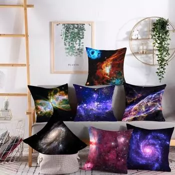 Cushion Cover Star Pattern Pillow Car Sofa Office Chair Simple Home Decor Bedroom Living Room 40x40cm