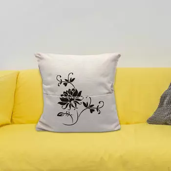 Cushion Cover Throw Pillowcase Creative DIY Patterns Pillow Case for Farmhouse