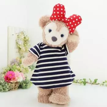 Cushu Cush Duffy Shellie May Plush Dress Up Costume Navy Border Dress Ribbon Set 2 Piece CDS270S тёмно-синий