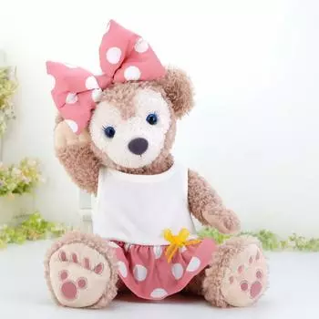 Cushu Cush Shelliemey Одежда Костюм Duffy Shelliemey Minnie Координация Розовое Платье в Горошек и Лента 43 см Размер S