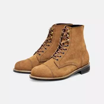 [CUSTOM ADE] 4cm Suede Western Walker Russell (CR0090SNF), CR0090SNF, 7000032009, Popular Korean Shoes 280