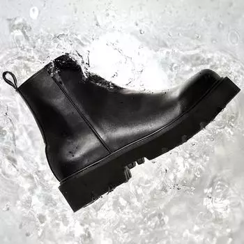 [CUSTOM ADE] 5cm Four Seasons Zipper Boots Rain (CR0082BK), CR0082BK, 7000028174, Popular Korean Shoes 250