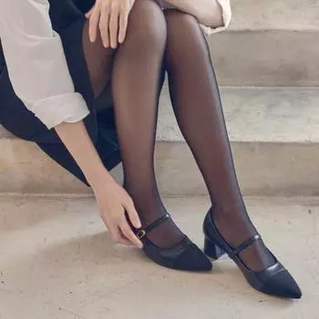 [CUSTOM ADE] Туфли-лодочки Mary Jane 5 см, алые (CW0075BK), CW0075BK, 7000030689, Популярная корейская обувь 225