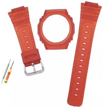 custom ga2100 ga2110 series bezel belt band set G-SHOCK (red)