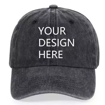 Custom Logo Retro Baseball Cap for Men and Women DIY05 Design Letter Hat Customize Cap Graphic Print Wholesale