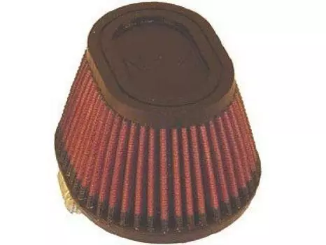 Custom Oval Rubber Molded End Model 2 and K&N Filter, Tapered, 62mm, Caps, GB250, later, RU-2780