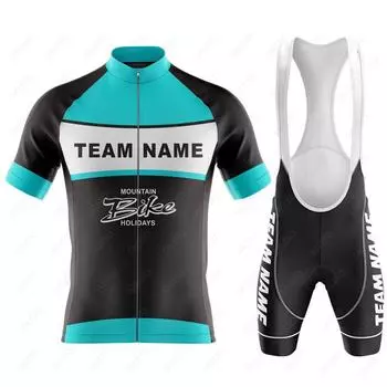 Летний комплект веломайки с названием команды, комплект велошорт для мужчин, MTB Ropa Ciclismo, рубашки для велосипедистов с коротким рукавом, одежда Maillot XS