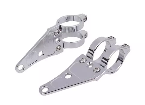CustomDivine алюминиевый сплав CNC Machined Headlight Stand 41 мм 41 шт CB400SF VTR250 ZJ06A XJR400 GSX400 ZRX400 ZRX S ZJ06A H ZJ06A General Purpose серебряный
