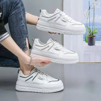 Customized board shoes, little white shoes, sports new shoes, women s autumn versatile, spring and autumn versatile thick-soled explosive casual wom 35