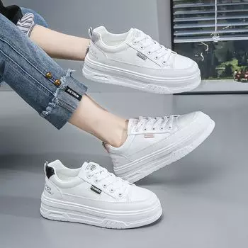 Customized board shoes, white shoes, popular sports new shoes, women s autumn versatile spring and autumn versatile thick-soled casual women s shoes 35