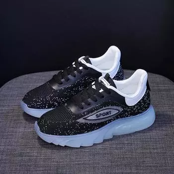 Customized breathable mesh shoes sneakers women s 2024 spring and autumn new women s Korean version running shoes female students versatile coconu 36 розовый