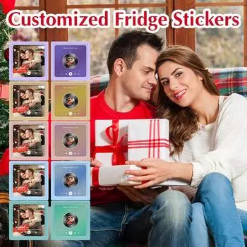 Customized Music Album Magnet Fridge Stickers Movement Can Play Songs Home Christmas Ornament Gifts Decor New