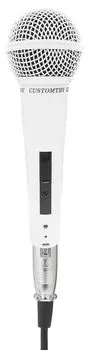 CUSTOMTRY Custom Try Dynamic Microphone White microphone cable CM-2000/WH [XLR-Phone included]
