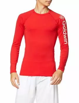 Cut and Sew Advanced Warm Long Sleeve Fire Red Japan S to Japanese size [Goldwin] [C3fit] Men s (equivalent S)