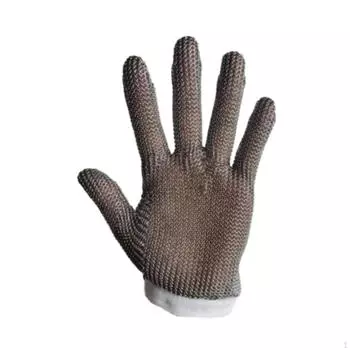 Cut And Stab Resistant Metal Mesh Glove Hand Protector for Peeling, Cutting Peeling L