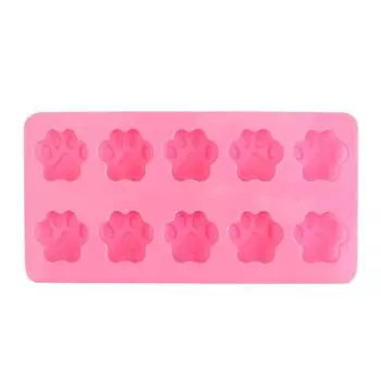 Cute 2 in 1 Silicone Chocolate Mould DIY Baking Mold Dog Bone Dog Footprint Cake Mold Pet Cat Dog Paws