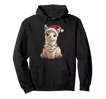 Cute Alpaca Llama Christmas Hat Christmas Parka
