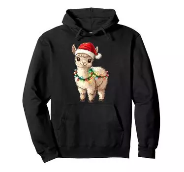 Cute Alpaca Llama Christmas Hat Christmas Parka