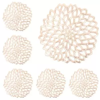 Cute and Cup Cup Set of 6 x PVC Thin Interior Scandinavian [calmyce] Coasters, Stylish, Layers, Holders, [Washable]