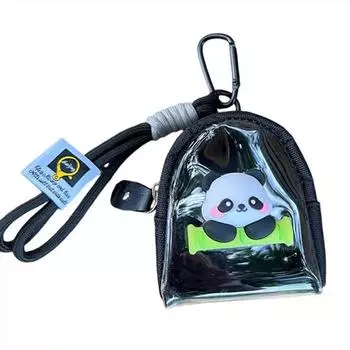 Cute Animal Coin Wallet Compact Coin Purse Mini Storage Bag Safe Closure Transparent Coin Purse For Daily Use Handbag Gifts