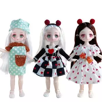 Милые аниме глаза 23 см BJD байтовые куклы для девочек DIY одеваются привлекательные фигурки комическое лицо кукла для подарка на день рождения, праздник, игрушки Doll and shoes