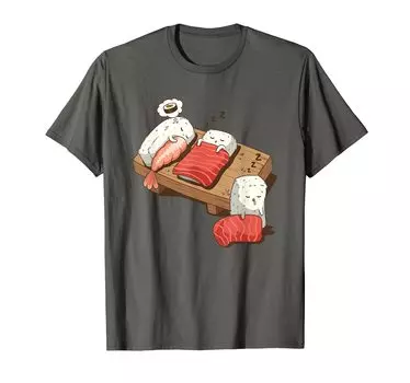 Cute Anime Otaku Japanese Sushi Nigiri Bedtime Gift T-Shirt
