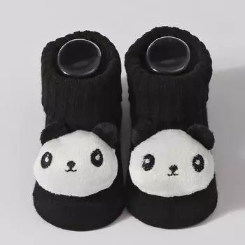 Cute Baby Boy Girl Socks Kids Bear/Panda Newborn Cheap Stuff Soft Sokken for 0-6 Months Bebe Infant Short Floor Socks 0-6M