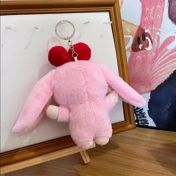 Cute Baby Three Red Knot Plush Dolls Toy Keychain Pendant Backpack Hangings Decoration Gift
