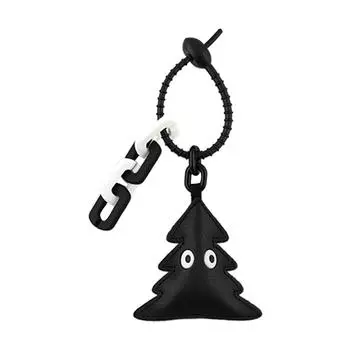 Cute Bag Pendant Lovely PU Flower Tree Star Pendant Fashion Hand Strap Keychain Cable Tie keyring for Women Girls B