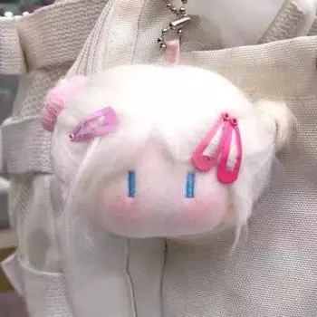 Cute Ball-headed Plush Doll, Cotton Doll Pendant, Plush Keychain, Bag 7cm