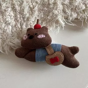 Cute Bear Cartoon Hair Clips Korean Style Girls Hair Accessories Spring Children S Hair Decorations Female Teens