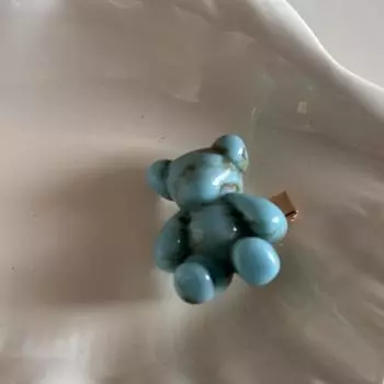 Cute Bear Hair Side Clip Women Girls Sweet Korean Fashion Bangs Hairpin Acrylic Hair Edge Clip Accessories Barrettes Headwear