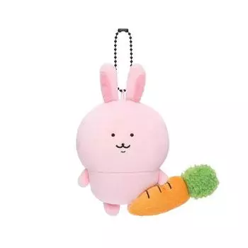 Cute Bear Little Chainsaw Backpack Carrot Plush Toy Pendant Keychain Doll Carrot Pink Bunny