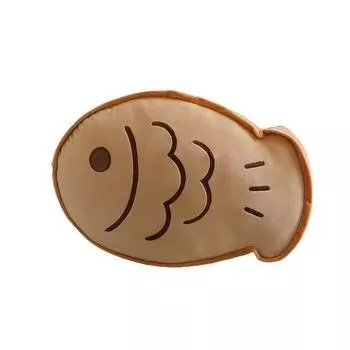 Cute Butter Fish Cookies Taiyaki Plush Cushion With Embroidered Design Girls For 25x15cm