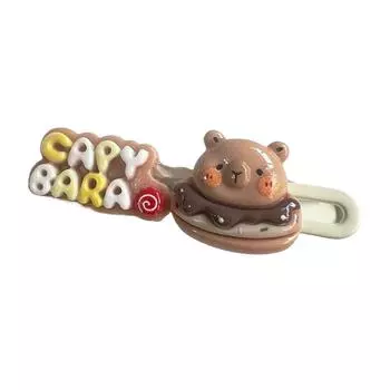 Cute Capybara Hair Clip Letter Hairpin Cartoon Animal Barrettes Side Bangs Clips For Girls Lovely Hair Accessories Headwear A3