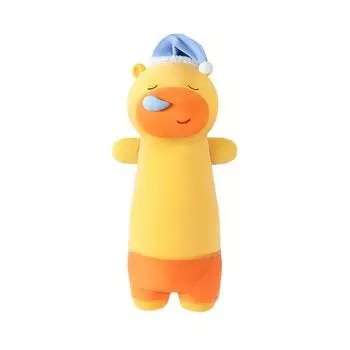 Cute Capybara Lulu Sleeping Long Plush Doll Pillow For Children Toy Companion
