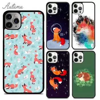Cute cartoon animal Red foArt Phone Case for iPhone 11 12 13 14 Pro Max mini XR XS SE 2020 7 8 Plus Galaxy S21 S22 Cover shell iPhone 6plus