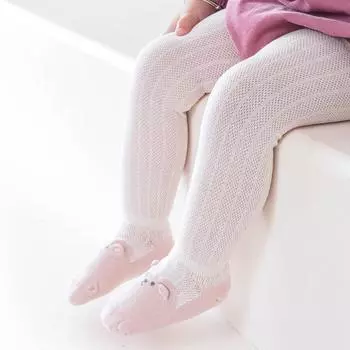 Cute Cartoon Baby Summer Long Socks Mesh Breathable Newborn Boy Girl Mosquito Proof Stockings 0-1 Years Kids Thin over Knee Sock fit 0-6 months